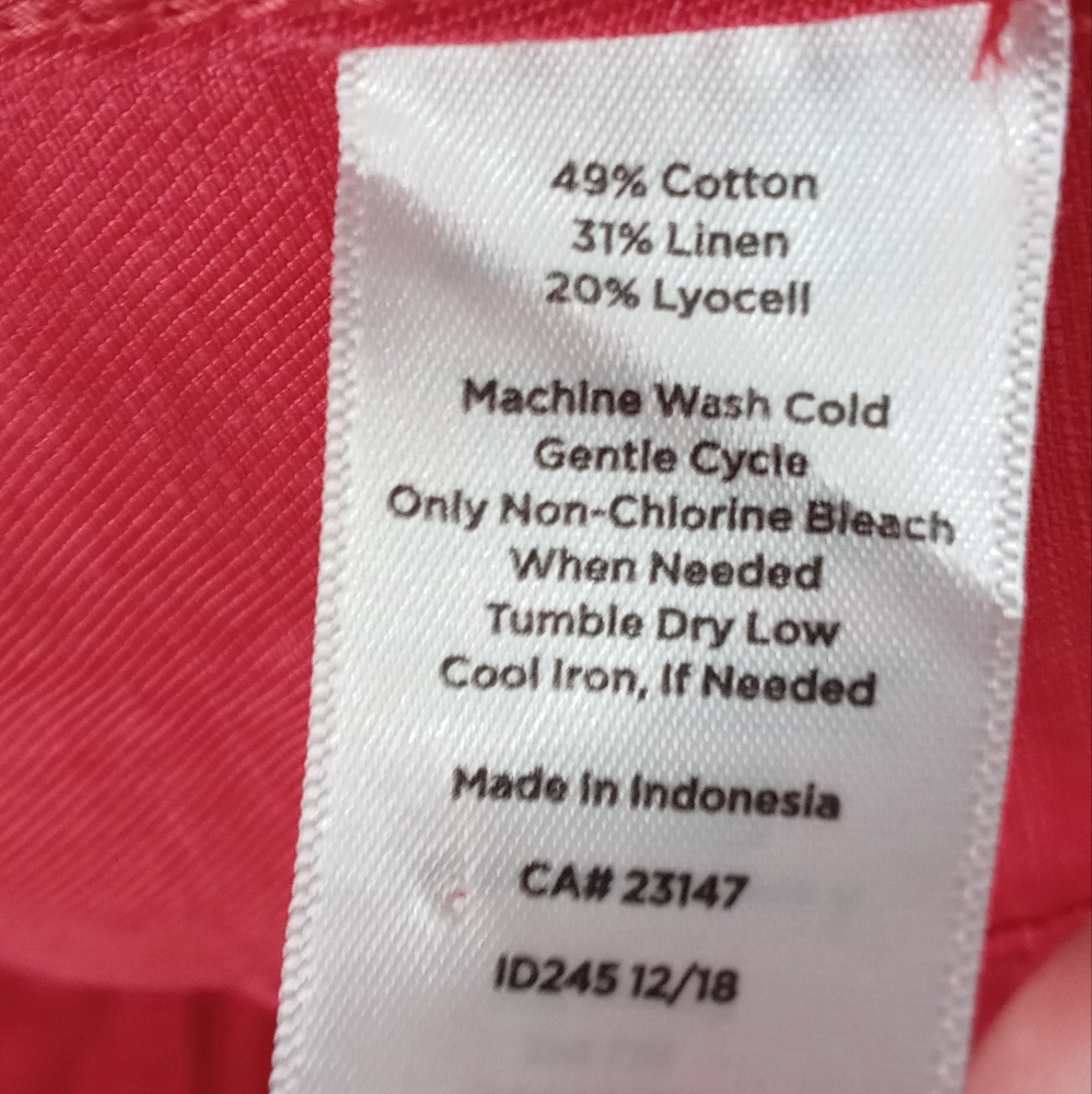 Talbots Raspberry Linen Jacket Size Small - Picture 4 of 8